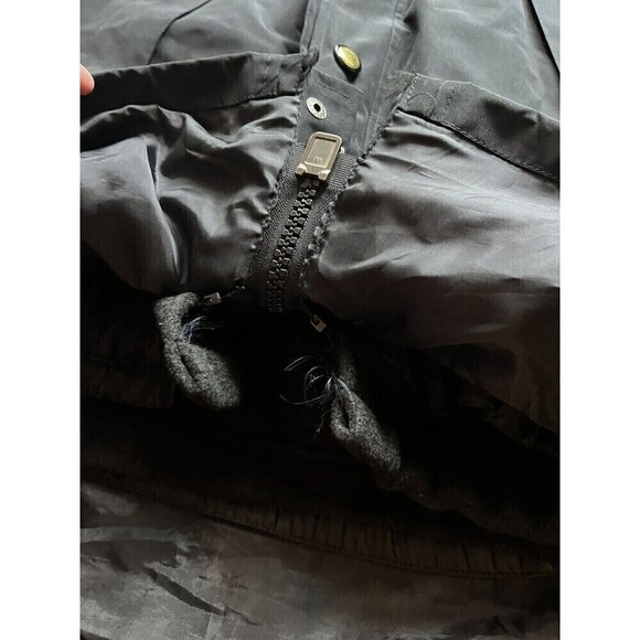 Vintage 90s The North Face Goretex Black Coat Trench Jacket Oversized Small - Picture 8 of 10